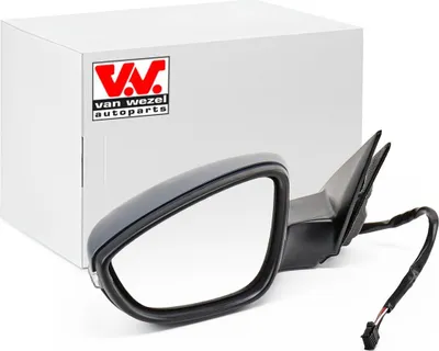 Produktbild von VAN WEZEL 5806807 Außenspiegel Seitenspiegel Links für VW Beetle Schrägheck (5C1, 5C2) Asphärisch Beheizt Grundiert