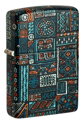 Produktbild von ZIPPO - Tribal Pattern African Design - 540 Color Image - Sturmfeuerzeug nachfüllbar Benzin