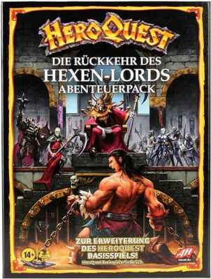 Zdjęcie produktu dla Hasbro Gaming Avalon Hill HeroQuest Return of the Witch Lord Quest Pack, Rozszerzenie do gry planszowej, Podróż / przygoda, 14 lat(a)