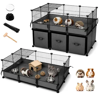 Laufstall für kleine Tiere, Kaninchengehege, Meerschweinchen