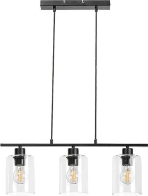 Immagine prodotto di Rabalux 5078 Lampada a sospensione 3 spot Miroslaw, E27, nero, industriale