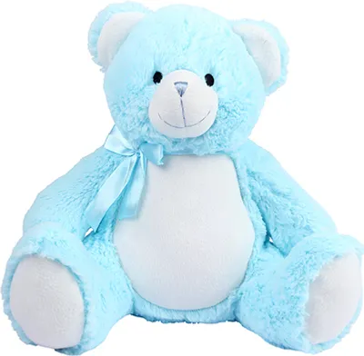 Immagine prodotto di Mumbles MM556 | Zippie New Baby Bear / Taglia L / Norma di sicurezza dei giocattoli EN71 - Colore: Blu - Taglia: L