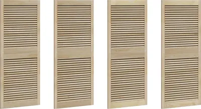 Imagen del producto de Puerta de Armario 4 pcs Natural 140,5 x 2,1 x 59,5 cm