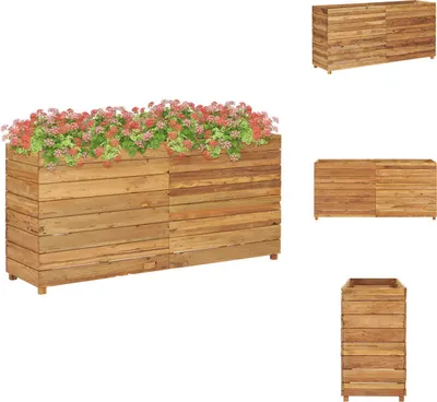 Produktbild von vidaXL Hochbeet 150x40x72 cm Massivholz Teak und Stahl -  Blumentöpfe & Pflanzgefäße