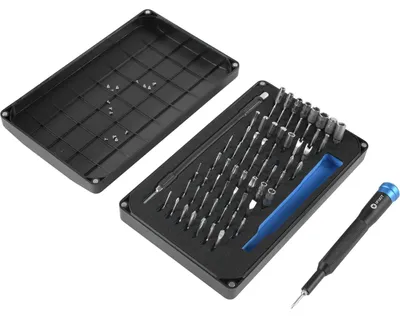 Produktbild von iFixit EU145299, Stahl, Flach, Hex (metrisch), JIS B 1012, Mutterndreher, Pentalobe, Phillips, Robertson, Sicherheitstorx,..., PH 0, PH 00, PH 000, PH 1, PH 2, 1,1.5,2,2.5,3,4 mm, T2, T3, T4, T5, 4.5,0.7,0.9,1.3,1.5,2,2.5,3,3.5,4,5 mm