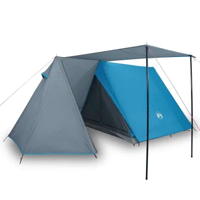 Image de Tente de camping 3 personnes bleu imperméable