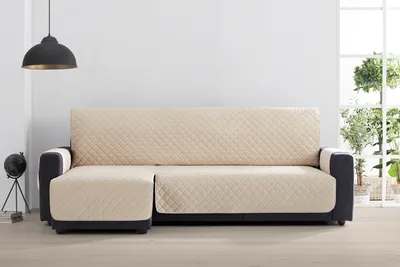 Produktbild von Veloursbezug für Ecksofa, Ecksofa, Ottomane Sofa 240 cm + Silikonpaspel, rutschfest, schützend, Tagesdecke