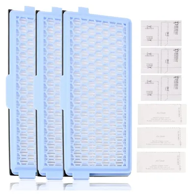 Produktbild von 3er-Pack Filter für Miele, inkl. 3 Active AirClean Filter und 3 Motorfilter, Staubsaugerfilter für Miele Complete C2 C3 Compact C1 C2 S4000 S5000 S6000 S8000 Serie