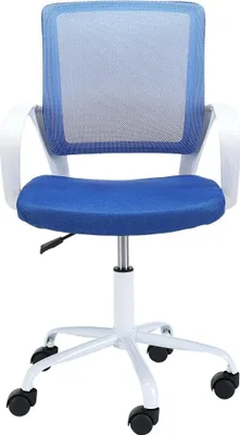 Obrázok produktu pre Detská otočná stolička ARNEA - biela / modrá