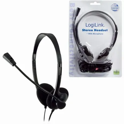 Immagine prodotto di Cuffia LogiLink Easy, con microfono, nera