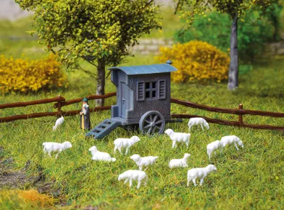 Produktbild von Vollmer 47717 - N Schäferwagen mit Schafherde  - Neu
