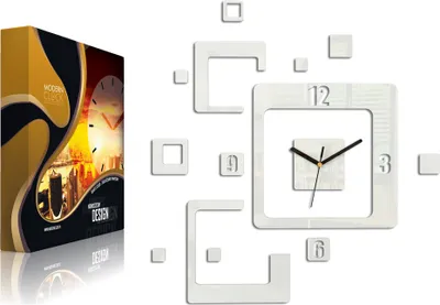 Obrázek produktu pro ModernClock TRIO WHITE Nástěnné hodiny Velký Design
