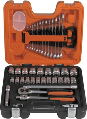 Produktbild von BAHCO Steckschlüsselsatz 1/2'' und Schraubenschlüssel Set S400