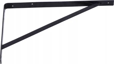 Produktbild von Schwarze Regalstütze, Regalträger, Wandregalthalter, Winkelhalterung