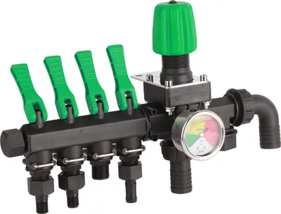 Image de 4 Way Water Splitter Agricultural Sprayer Control Valve Accessories for Agriculture (en anglais)