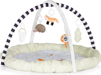 Immagine prodotto di Chipolino arco di gioco, coperta per gattonare nella foresta, 5 giocattoli rimovibili appesi, dalla nascita beige