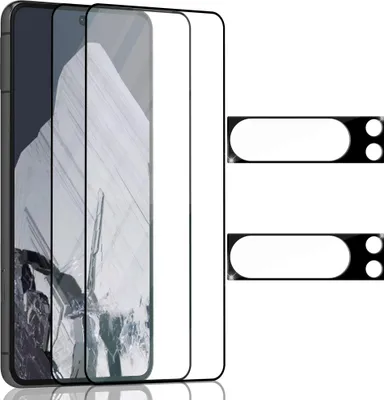 Obrázok produktu pre 2-balenie Google Pixel 8 Pro Ochranné sklo na displej & 2-balenie ochrana objektívu - Tvrdené sklo 9H - Super kvalita 3D
