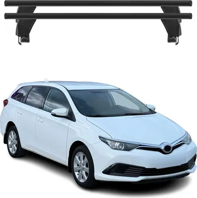 Image de Barres de toit Transversales pour Toyota Auris Touring Sports 2013-2018 Noir 2x