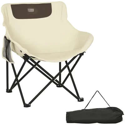 Produktbild von Outsunny Campingstuhl faltbarer Gartenstuhl mit Stahlbeine, Tragetasche für Pool
