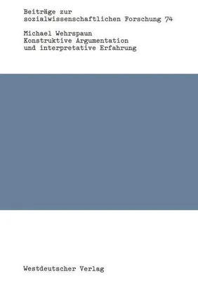 Obrázok produktu pre Konstruktive Argumentation und interpretative Erfahrung