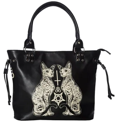 Image de Sac bandoulière interdit - Chat ésotérique