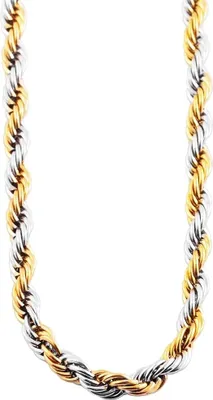 Produktbild von Akzent Edelstahl Damen Kordelkette, Länge: 50 cm / Stärke: 4 mm