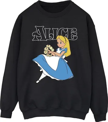 Produktbild von Disney - "Alice in Wonderland" Sweatshirt für Herren BI7720 (S) (Schwarz)