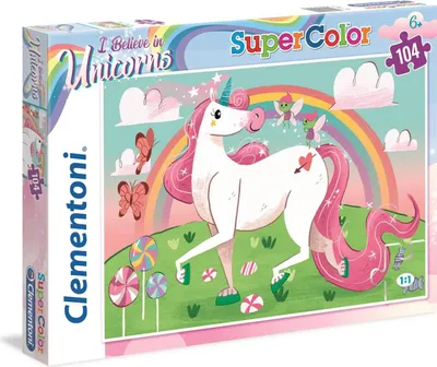 Produktbild von Clementoni Puzzle Einhorn, 104 Teile
