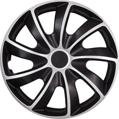 Immagine prodotto di Coprimozzo universale 17'' NRM Quad Bicolore nero/argento 1 pezzo