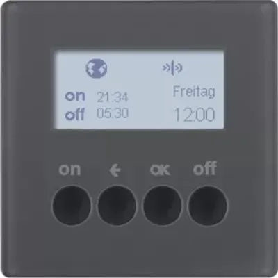 Produktbild von Hager 85745226, Anthrazit, IP20, -5 - 45 °C, 0 - 65%, 1 Stück(e)