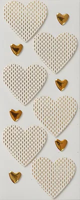 Produktbild von ROESSLER PAPIER Sticker Grafik Herzen