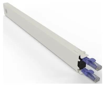 Produktbild von PATCHBOX .one / Cassette / 8RU / UTP / Violet, 0,8 m, Cat6a, U/UTP (UTP), RJ-45, RJ-45, Violett