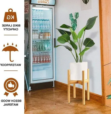Zdjęcie produktu dla Metalowy stojak na rośliny w stylu retro, 34 cm, do użytku wewnątrz i na zewnątrz