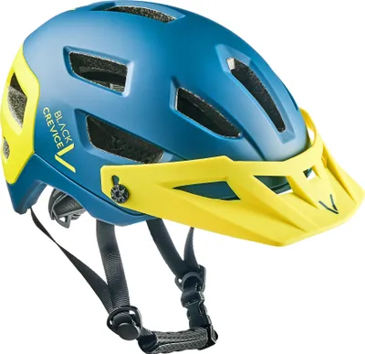Immagine prodotto di BLACK CREVICE - Casco MTB da donna e da uomo - ENDURO | Colore: Petrol/Yellow | Taglia: S/M (54-58 cm)