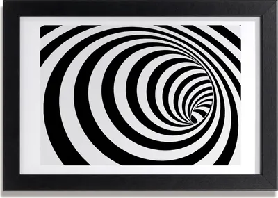 Produktbild von Bild 30x20 MDF-Rahmen, Wandkunst Spiralstreifen