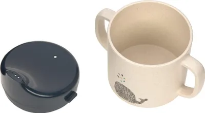 Produktbild von LÄSSIG Kinder Trinklernbecher 150 ml, abnehmbarer Deckel, Little Water Whale