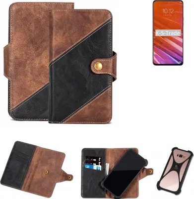 Produktbild von K-S-Trade Handy Hülle Schutz Hülle Schutzhülle Bookstyle Case kompatibel mit Lenovo Z5 Pro Handy Cover Hülle Schutztasche 1x