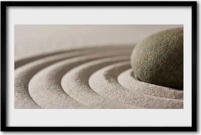 Produktbild von Bild 60x40 MDF-Rahmen Wandkunst Stein Sand Kunst