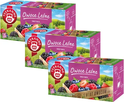 Produktbild von Teekanne Waldbeere Tee 3x 20 Teebeutel - Früchtetee Waldfrüchte Mischung