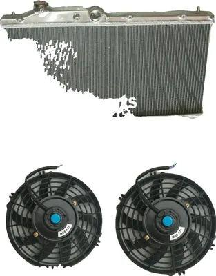 Produktbild von Heizkörper, Aluminiumkonstruktion, Verbesserte Kühlleistung, Heizkörper mit Lüftern, Heizkörper mit Lüftern