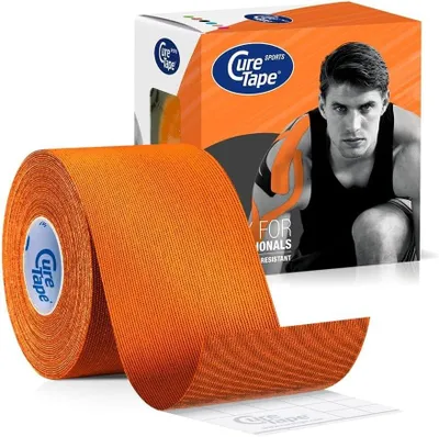 Produktbild von CureTape Sports 5 cm x 5 m - Kinesiologie Tape extra stark - Kinesiotape Sport Tape wasserfest, schweißresistent & latexfrei - Physio Tape