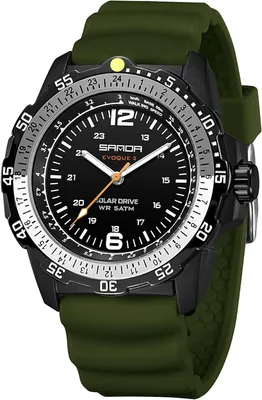 Produktbild von Watch Herren Armbanduhr Tactical Watch Solaruhr 5ATM Wasserdicht Analog Designer Minimalistische Uhr Militär Silikonarmband Sportuhr