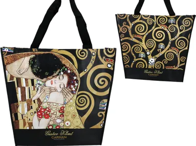Produktbild von Trapezbeutel - G. Klimt, Der Kuss + Der Baum (CARMANI)
