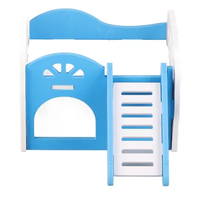 Immagine prodotto di Criceto animale domestico piccolo castello dormire casa nido esercizio giocattolo blu