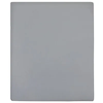 Produktbild von vidaXL Spannbettlaken Jersey Grau 160x200 cm Baumwolle
