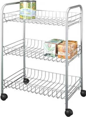 Produktbild von METALTEX 938050039 Sprinter Allzweckwagen mit 3 Etagen / Rollregal, Höhe 62 cm