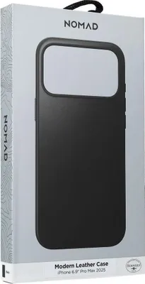 Obrázek produktu pro Moderní kožené pouzdro Nomad pro iPhone 17 Pro Max Black Horween