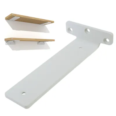 Produktbild von Moderne T-Halterung 200 mm in Weiß, 2 Stück
