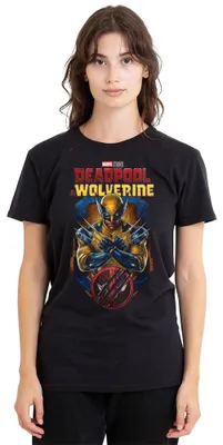 Zdjęcie produktu dla Marvel Deadpool Wolverine, koszulka damska, czarna, rozmiar XL