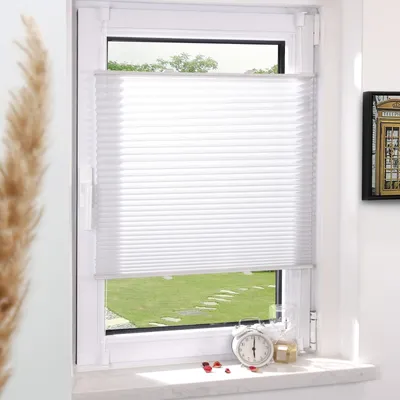 Productafbeelding van Plissée Rollo Klemmfix zonder boren 40x130cm - Lichtdoorlatend en privacybeschermend